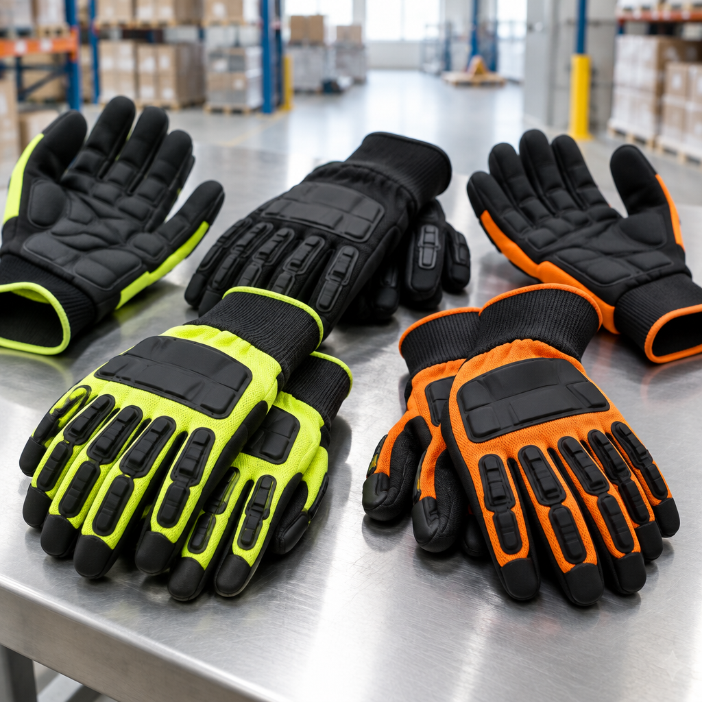 Impact-resistant and anti-vibration work gloves