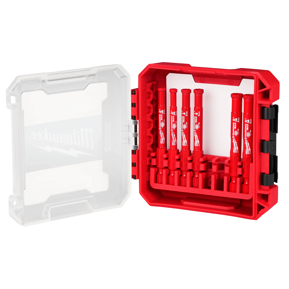Jeu de 6 trépans diamantés avec coffret Milwaukee 49-56-0550