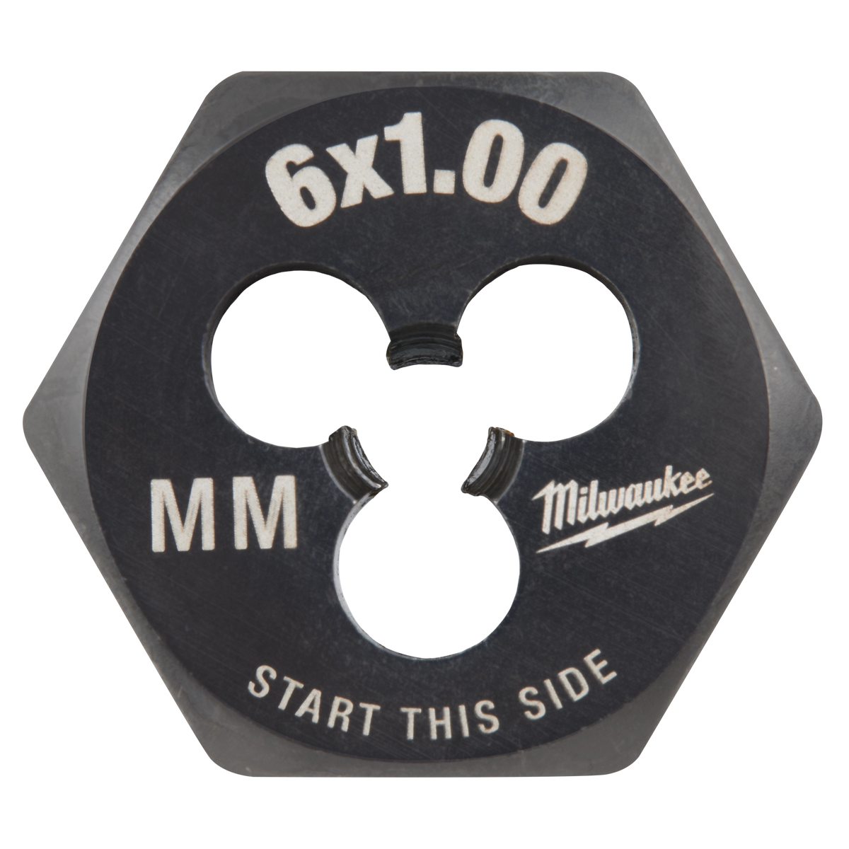Filière hexagonale métrique Milwaukee 49-57-5336, M6 pas 1,00 mm, hexagone de 1 po