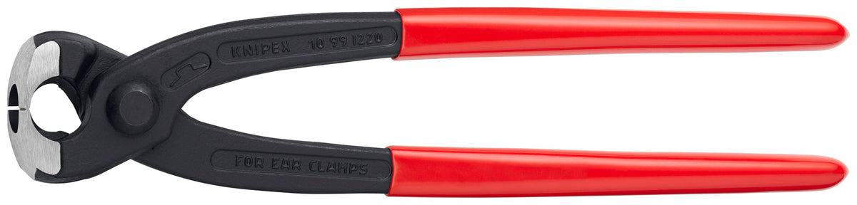 Pince pour colliers à oreilles Knipex 10 99 I220, mâchoires frontales et latérales, 8-3/4 po