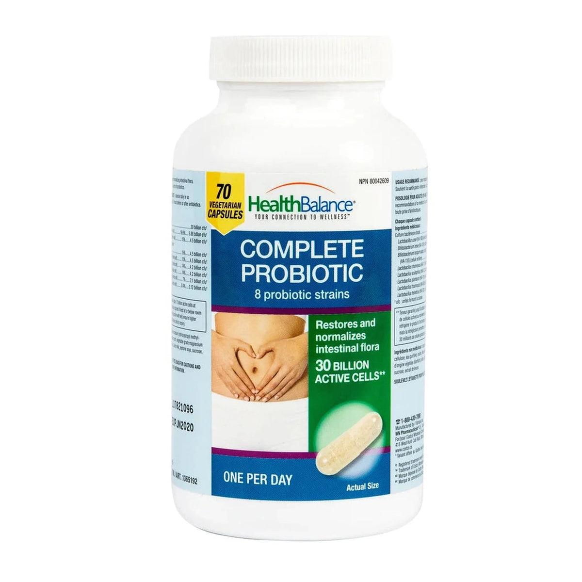 Health Balance Complete Probiotic 30 Billion CFU – 8 Strains – 70 Capsules