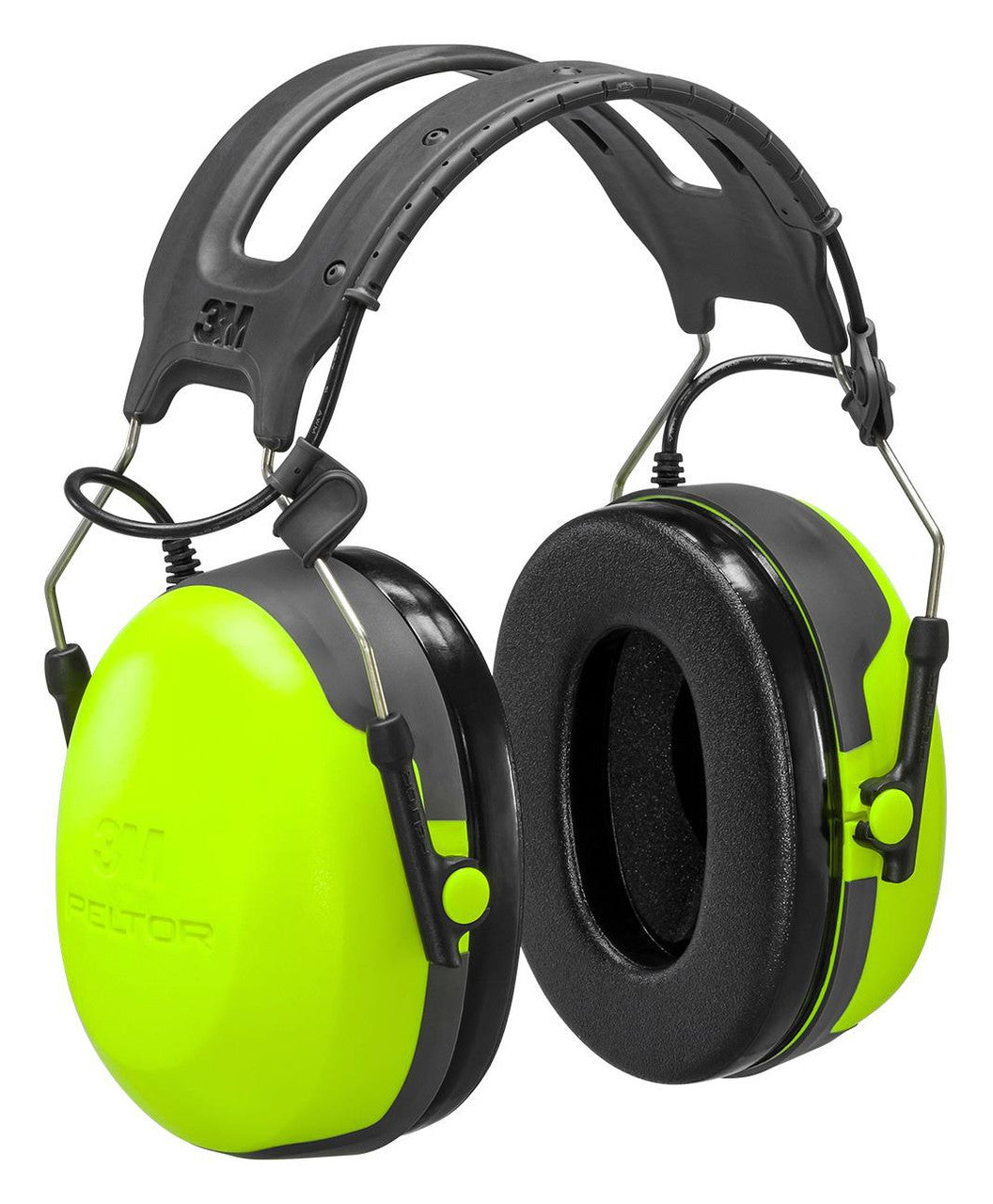 Casque antibruit Peltor HT52A-112, écoute seule, serre-tête, jaune vif
