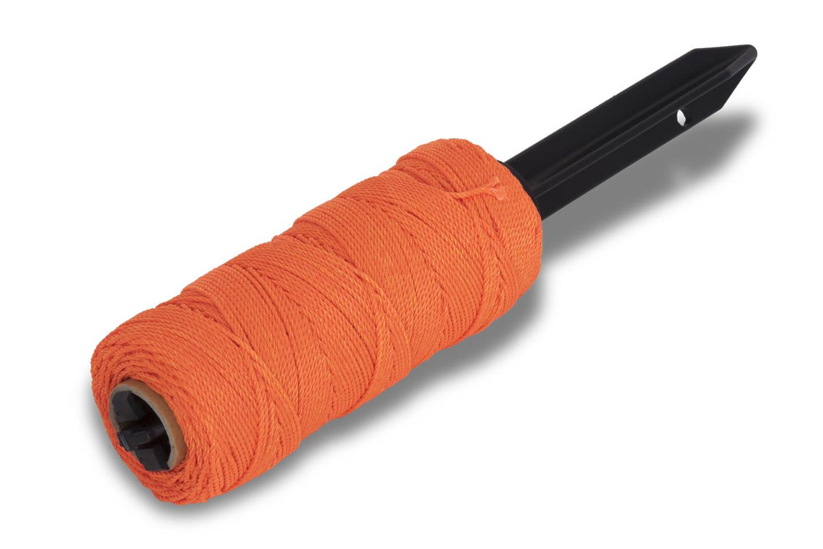 Dévidoir de cordeau à piquet rechargeable, 500 pi, nylon torsadé orange, Marshalltown SLW66FO