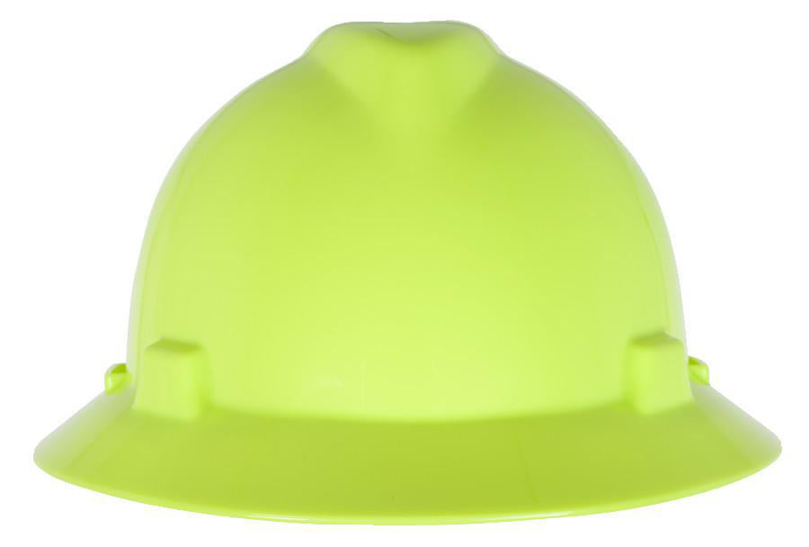 Casque MSA 10061515, bord complet, jaune-vert haute visib.