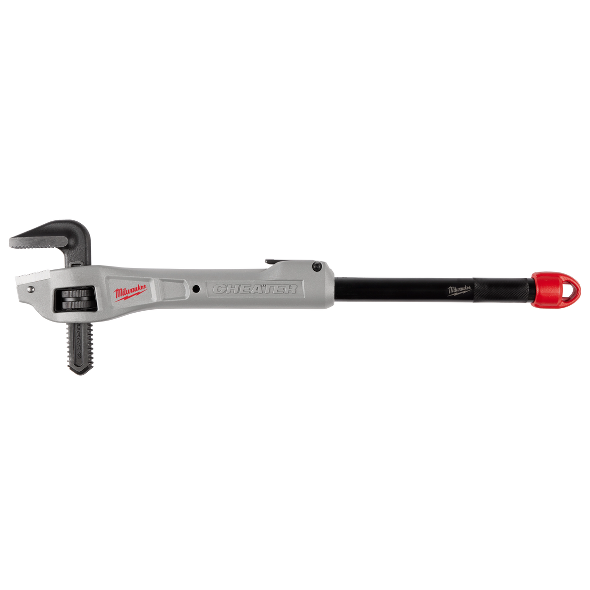 Clé à tubes déportée ajustable en aluminium Milwaukee 48-22-7322, manche allongeable