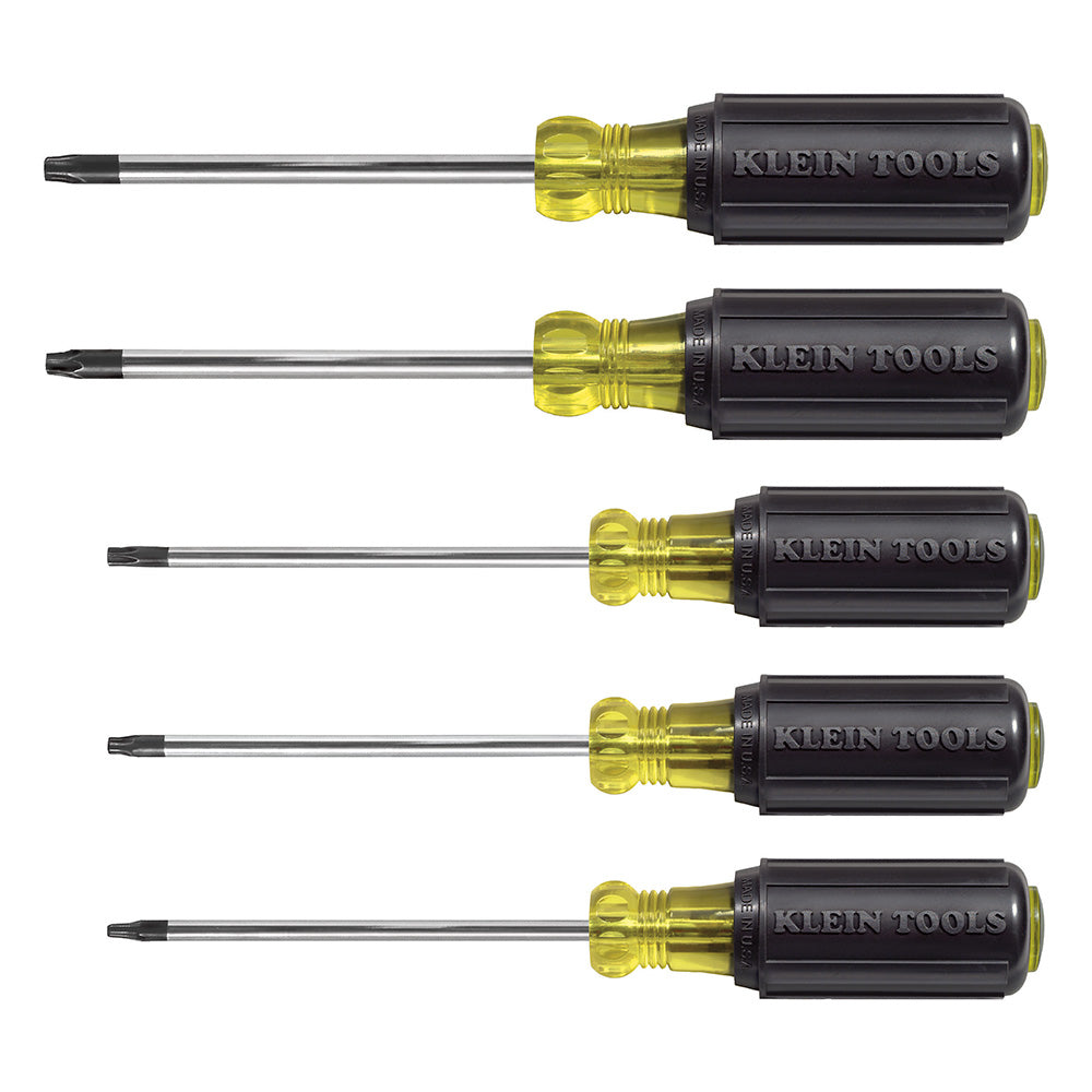 Jeu de 5 tournevis Torx Klein Tools 19555, T15 à T30