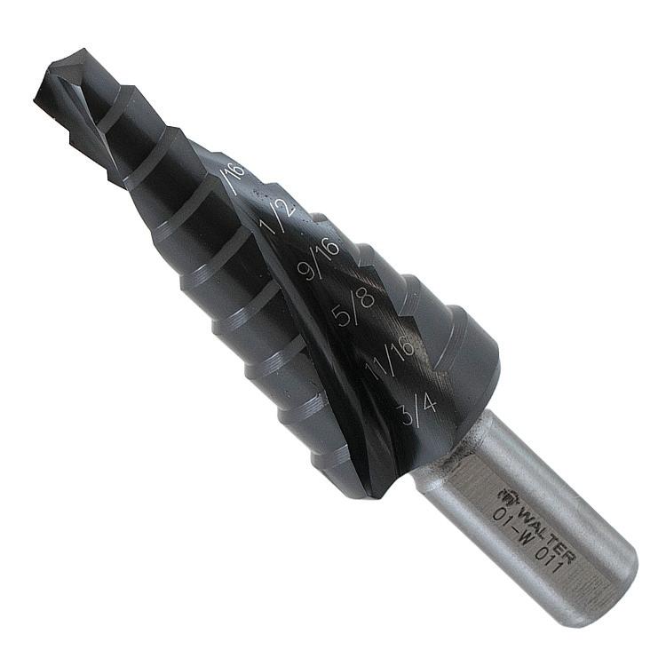 Foret étagé Walter 01-W011, 1/4 à 3/4 po
