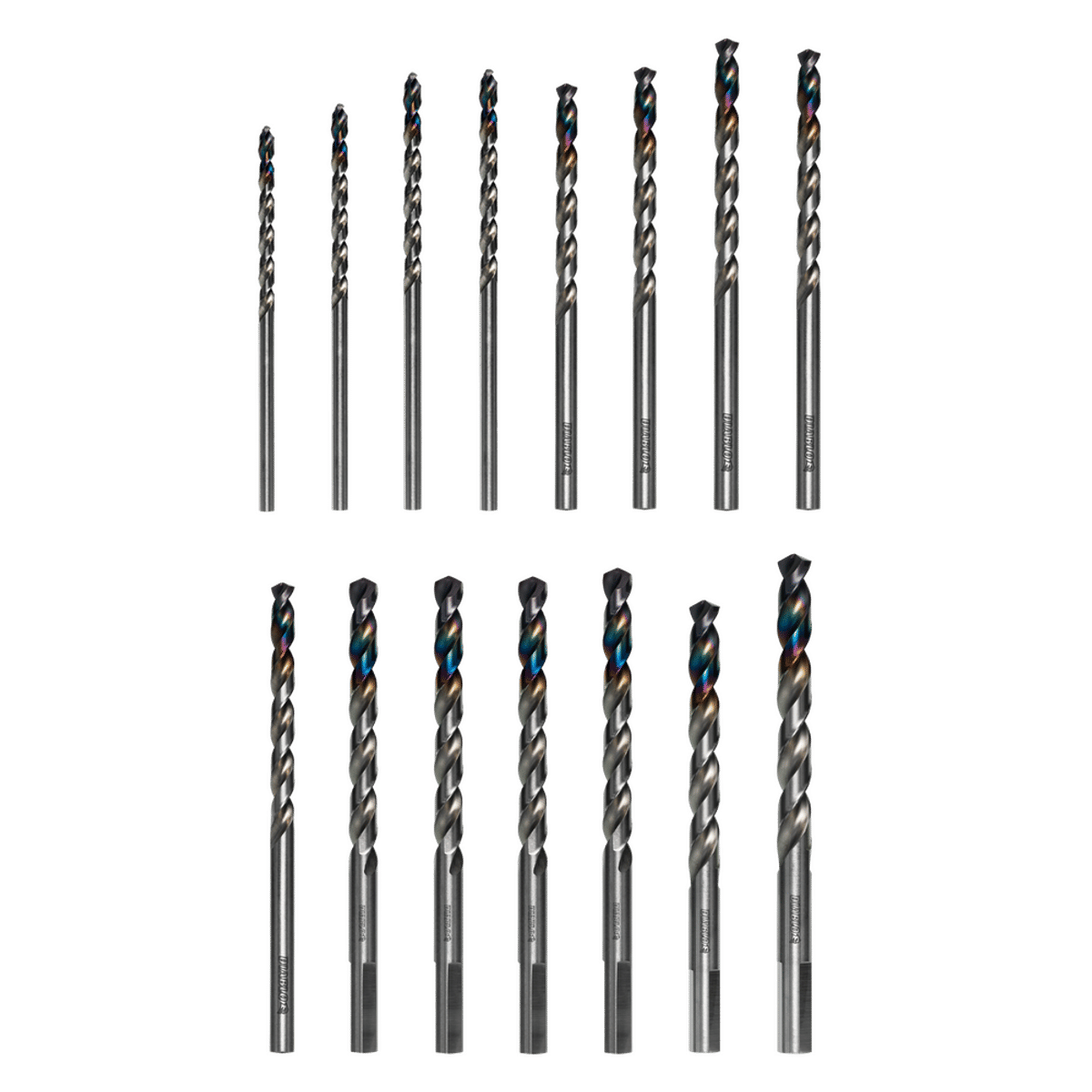 Jeu de 15 forets Diablo Metal Demon pour acier doux, trempé et inoxydable