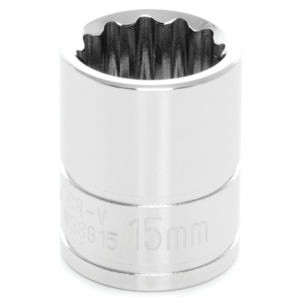 Douille métrique à 12 pans Performance Tool W38815, carré 3/8 po, 15 mm