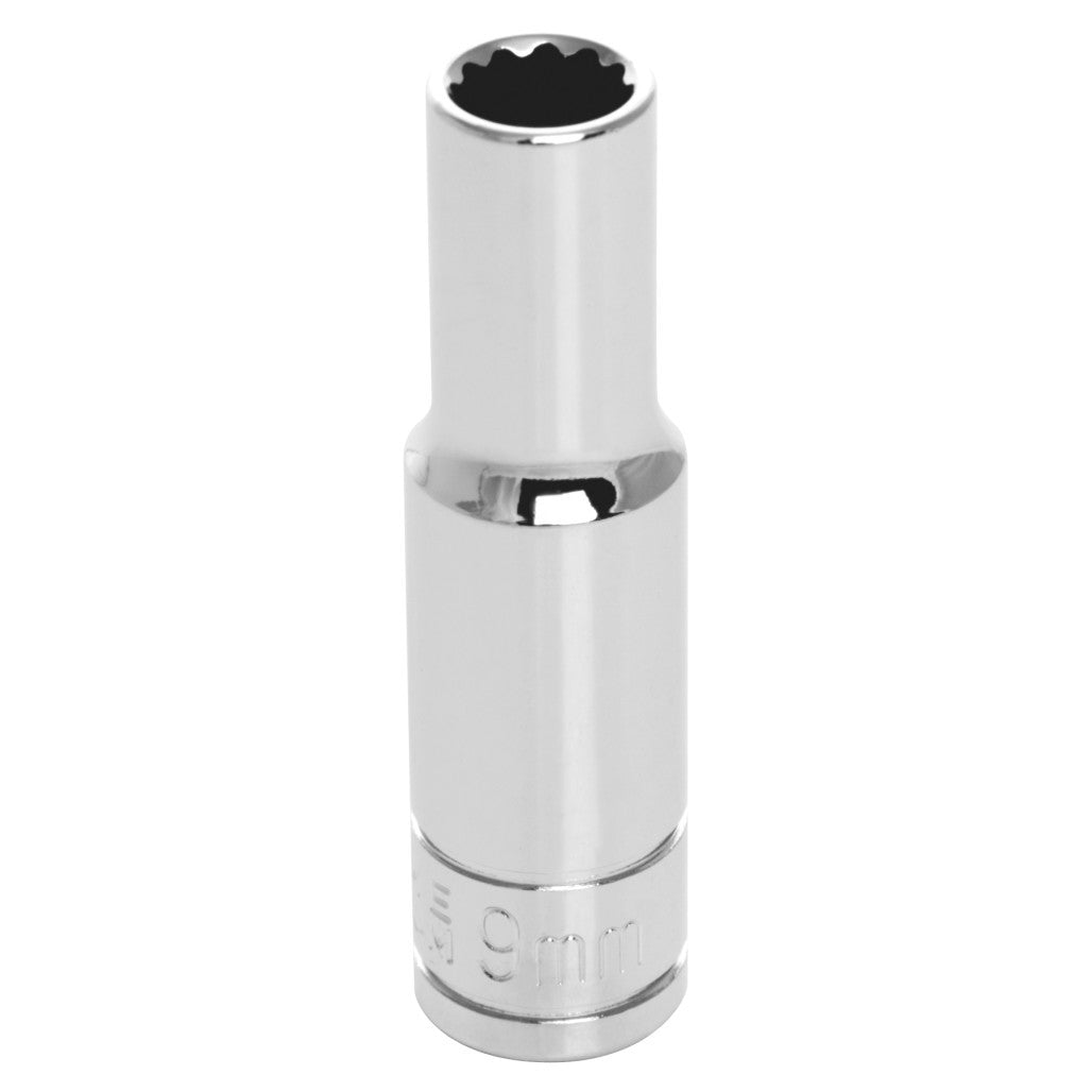 Douille longue Performance Tool W38709, entraînement 3/8 po, 9 mm, 12 pans