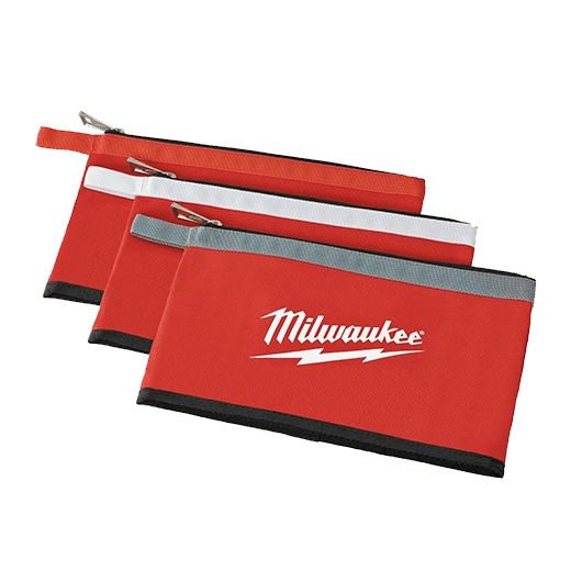 Pochettes à fermeture éclair Milwaukee 48-22-8193, paquet de 3