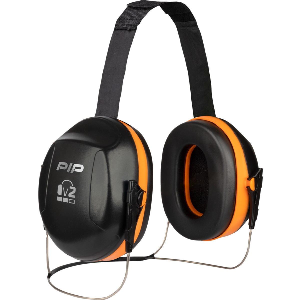Coquilles antibruit passives PIP 263-V2NB, tour de nuque, orange fluo, NRR 25