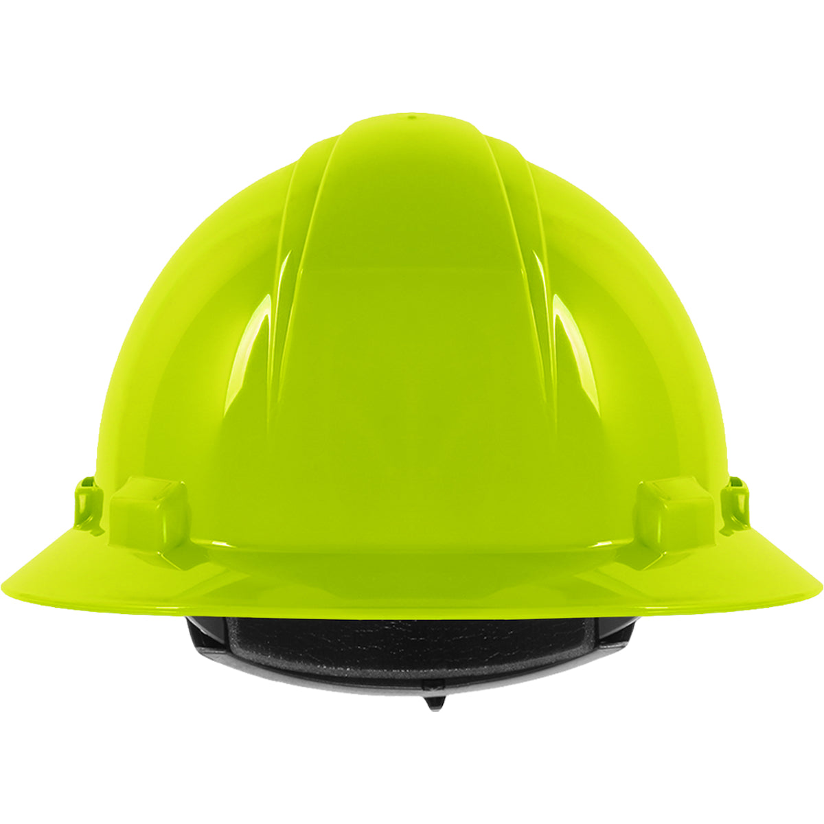 Casque de chantier à bord complet HP642R-44, jaune haute visibilité, PIP