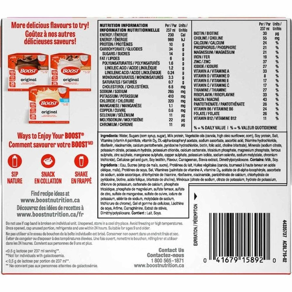 Boost Original - Complete Nutritional Drink 26 Vitamins | 237ml