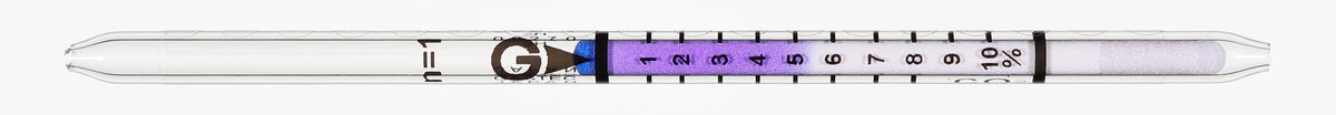 Tube détecteur CO2 Gastec n° 2H, 0,5–20 %, boîte de 10