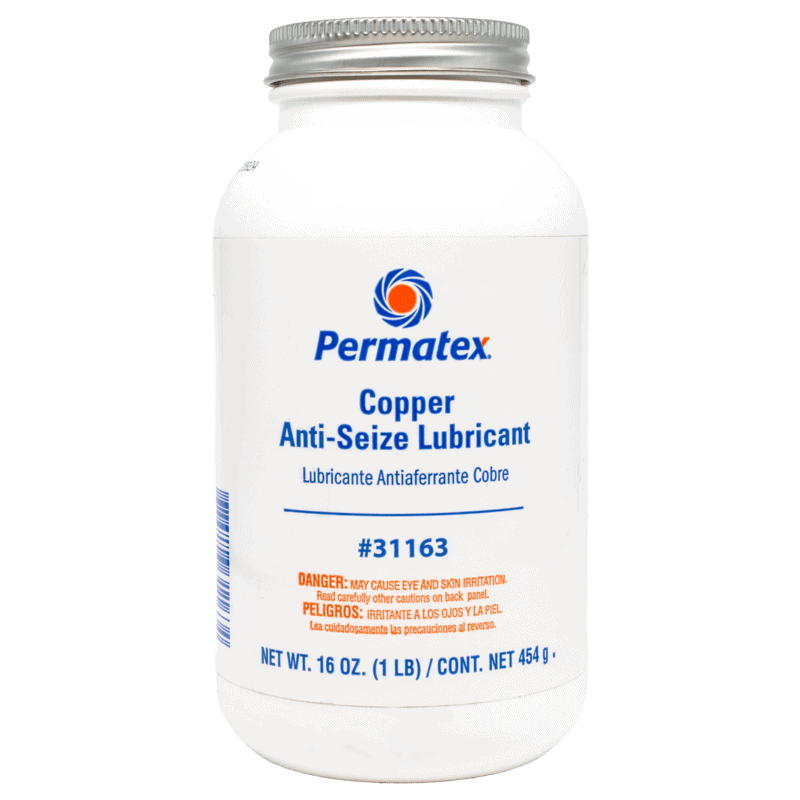 Lubrifiant antigrippant au cuivre Permatex, bouteille à pinceau de 454 g (16 oz)