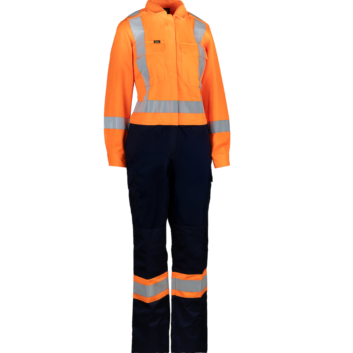 Combinaison pour femme ventilée bicolore 314W6604X, orange et marine, Bisley