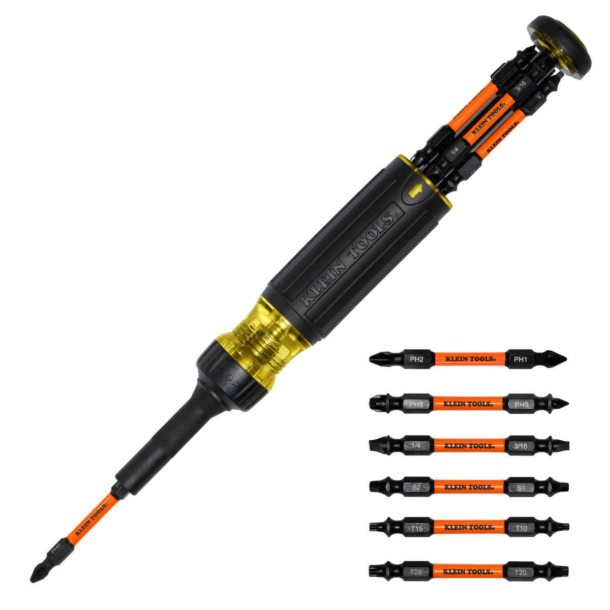 Tournevis à cliquet Klein Tools 32313HD 13-en-1, embouts pour clé à chocs