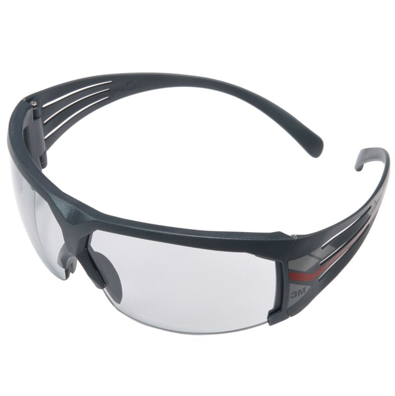 Lunettes de sécurité 3M SF607SGAF, lentille grise intérieur/extérieur antibuée, monture grise