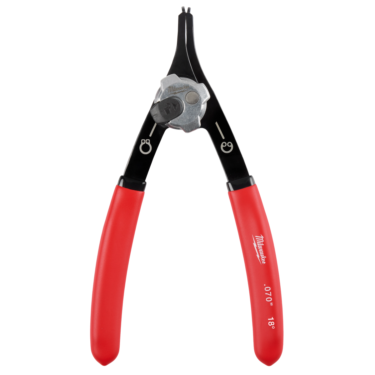 Pince à circlips convertible Milwaukee 48-22-6536, embouts .070 po à 18°