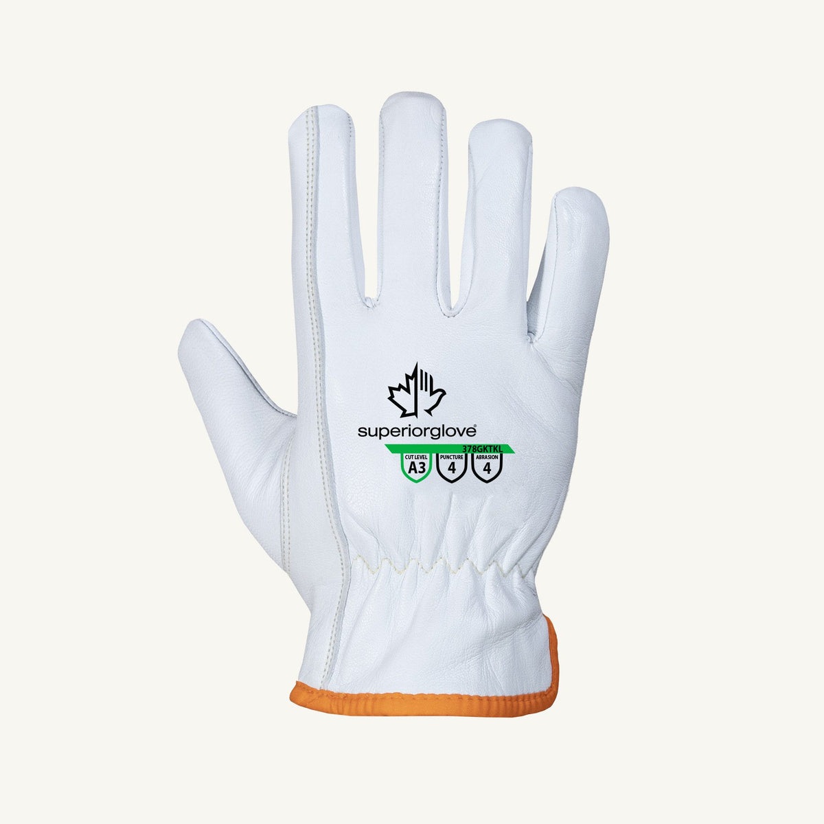 Gants en cuir de chèvre Superior Glove 378GKTKL, doublure en fil technique, pouce keystone, la paire