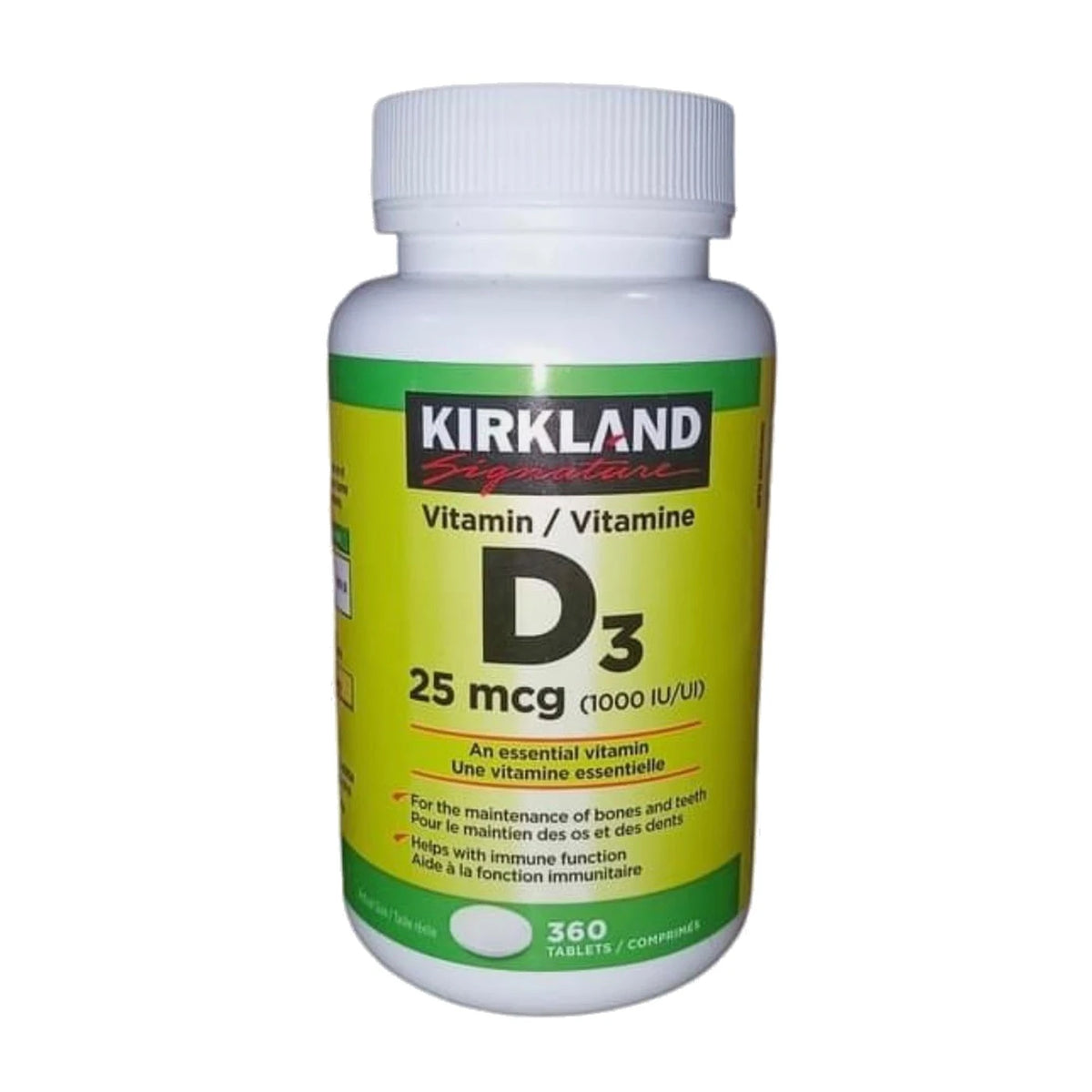 Kirkland Signature Extra Strength Vitamin D3 50mcg 2000 IU – 600 Softgels