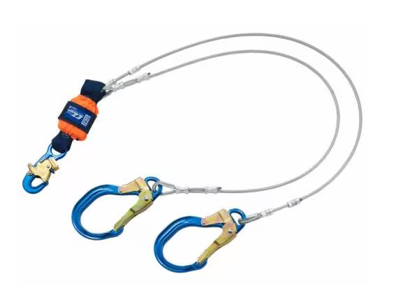 Longe à câble à deux branches avec absorbeur 1246178C, 6 pi (1,8 m), 3M DBI-SALA