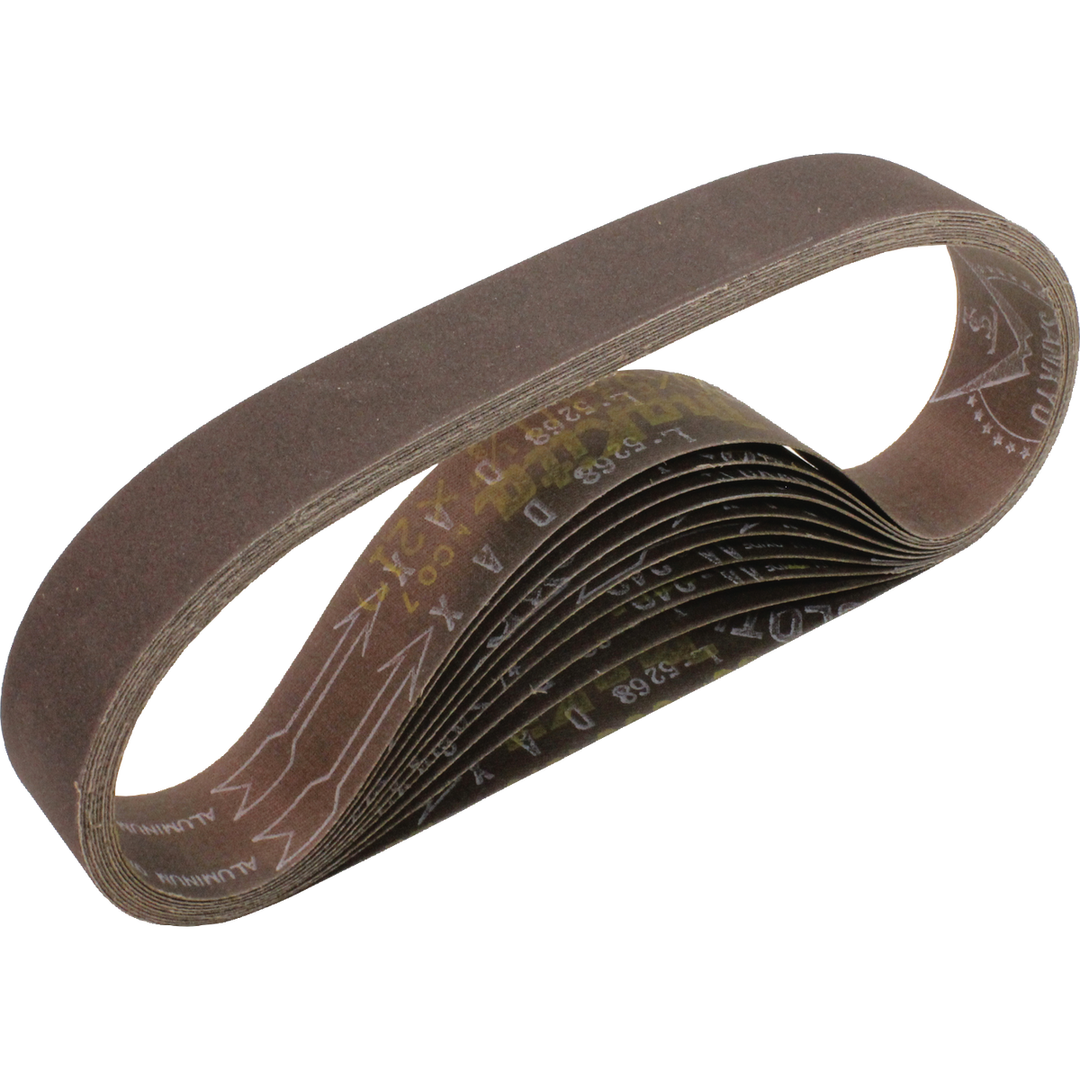Bandes abrasives Makita 742305-9, 1-1/8 po x 21 po, grain 120, paquet de 10