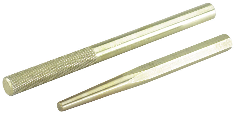Jeu de 2 chasse-goupilles en laiton, 8 po hexagonal et 10 po droit, OTC 4602