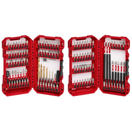 Jeu de forets et d'embouts de vissage à chocs Milwaukee SHOCKWAVE, 125 pièces, coffret PACKOUT