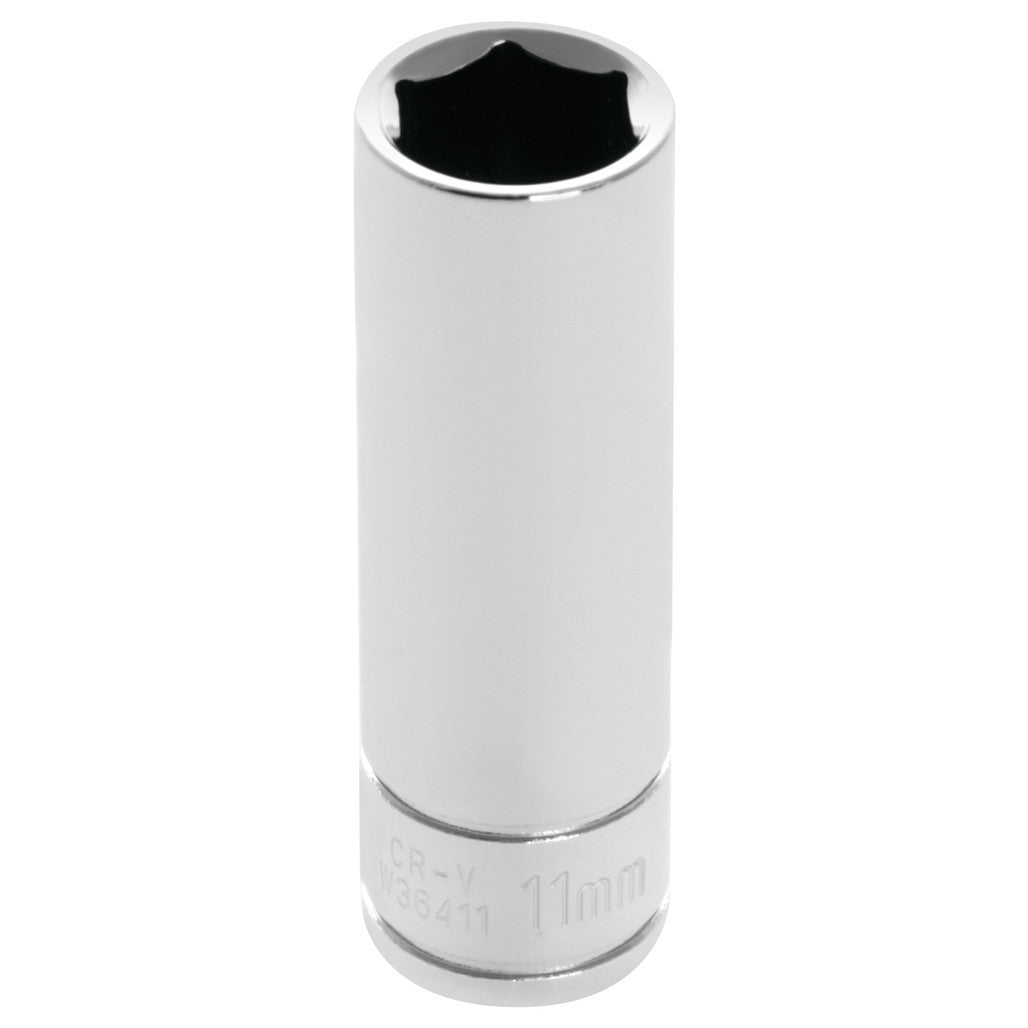 Douille longue 6 pans Performance Tool W36411, carré 1/4 po, 11 mm