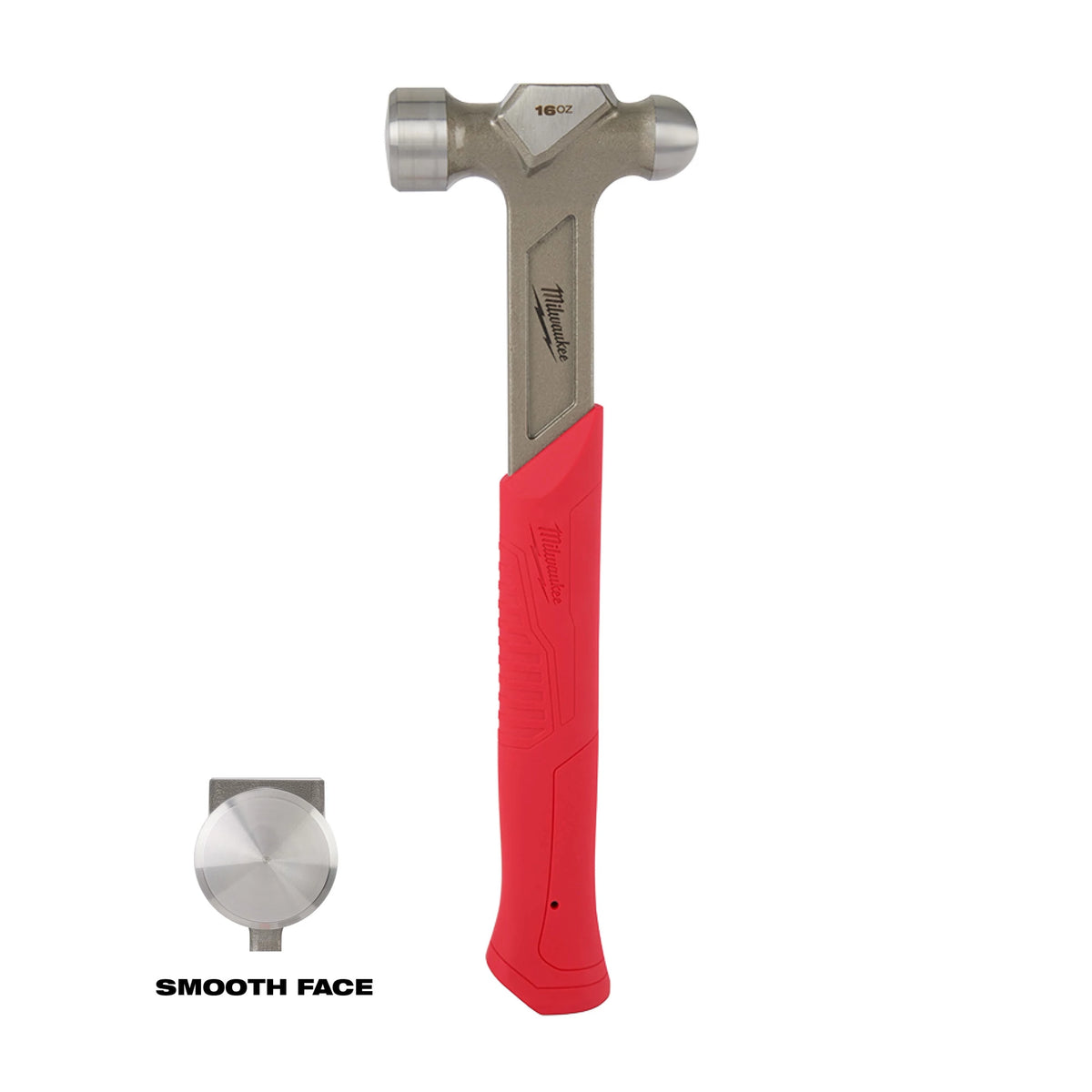 Marteau à panne sphérique en acier Milwaukee 48-22-9130, 16 oz