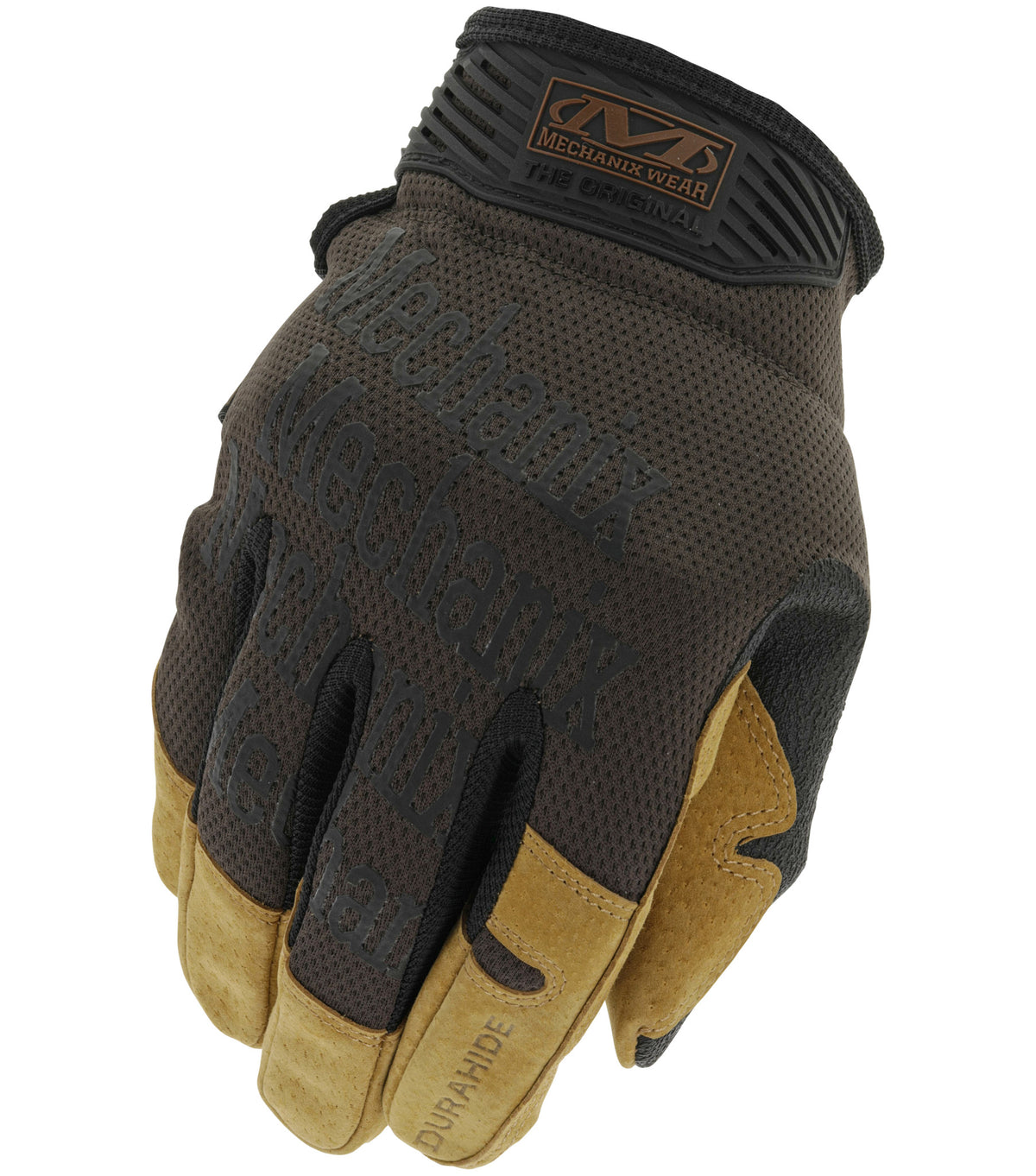 Gants de travail Mechanix Wear LMG-75 à paume en cuir, brun, la paire
