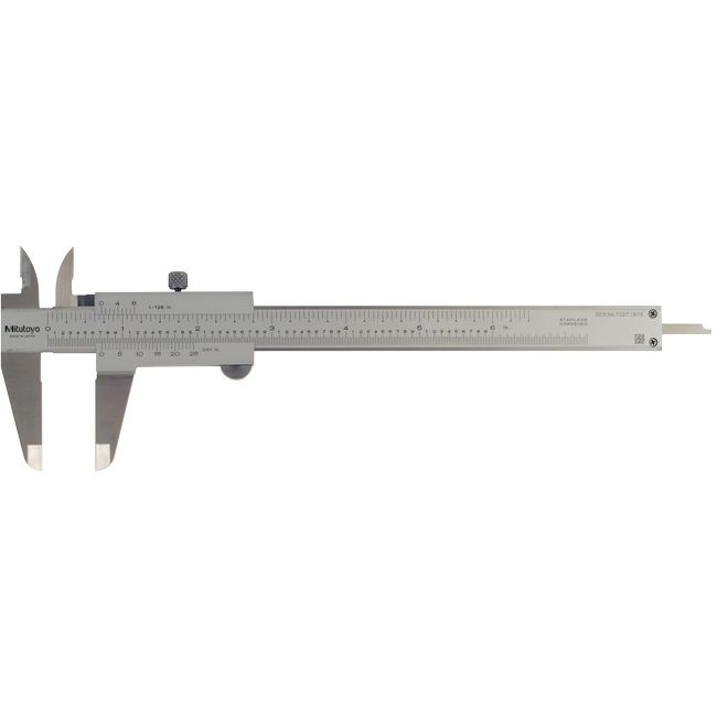 Pied à coulisse à vernier, 0-6 po, avec jauge de profondeur, Mitutoyo 530-105