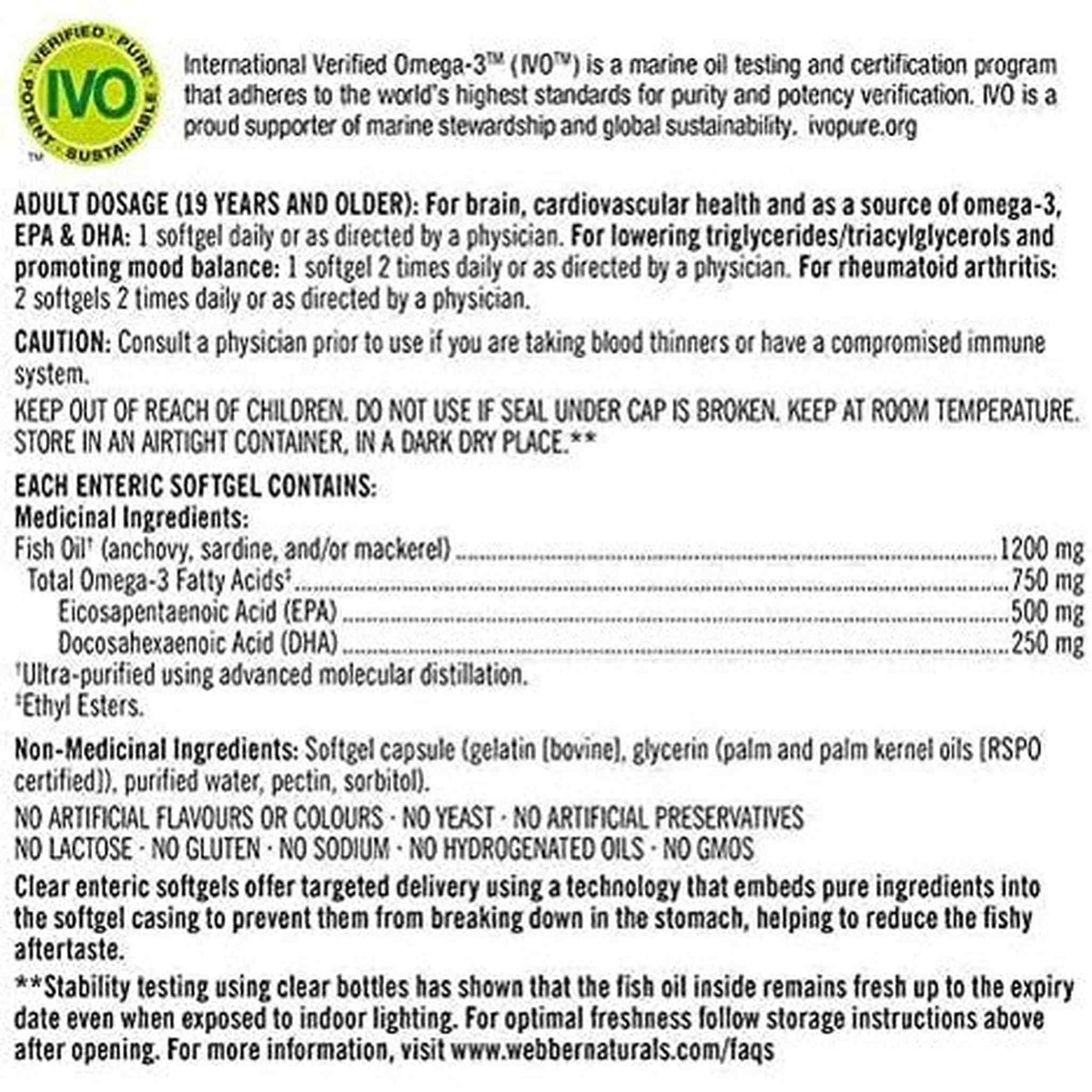 Kirkland Signature Omega-3 1200mg Super Concentrate – 330 Softgels