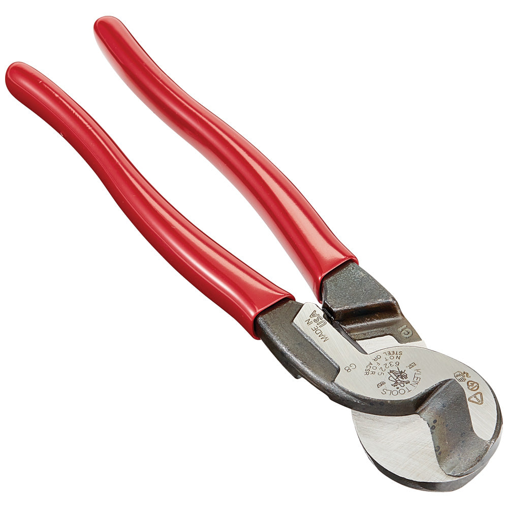 Coupe-câble, 9,07 po, manches rouges trempés dans le plastique, Klein Tools 63225