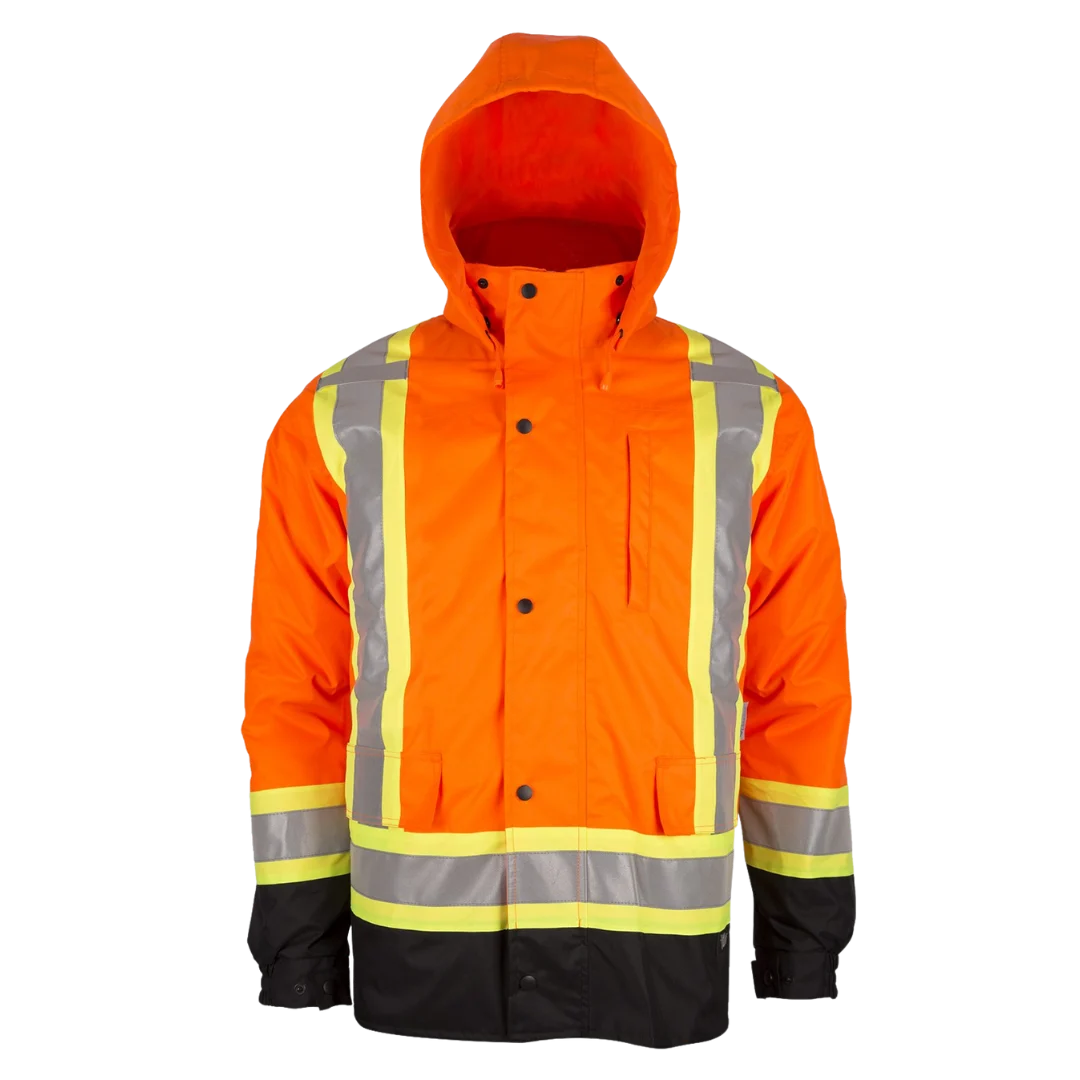 Veste 7 en 1 6328JO, orange à bas noir, Viking