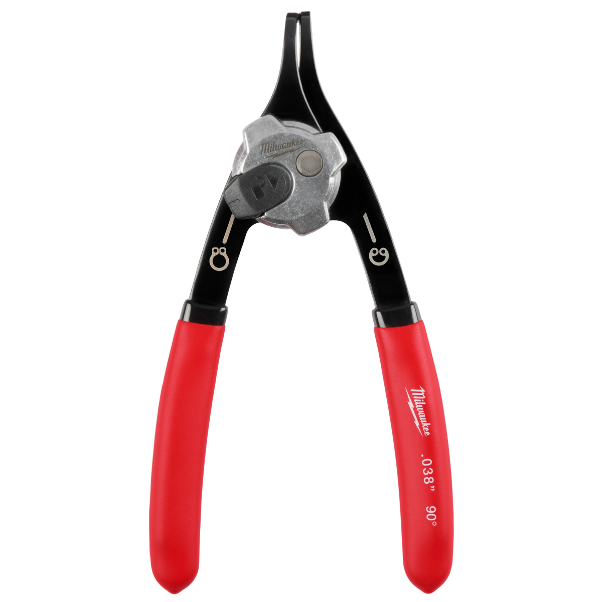 Pince à circlips convertible Milwaukee 48-22-6532, embouts .038 po à 90°