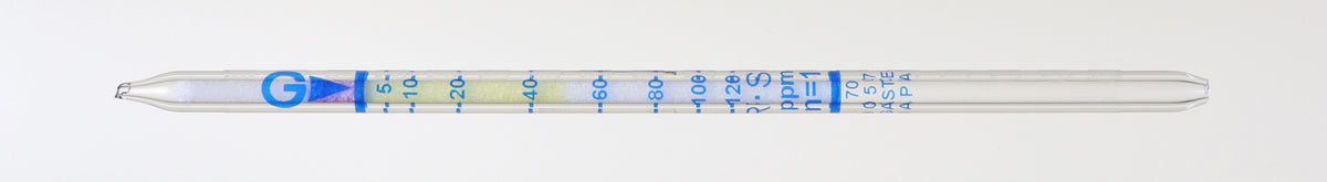 Tube détecteur mercaptans Gastec n° 70, 0,5–120 ppm, boîte de 10