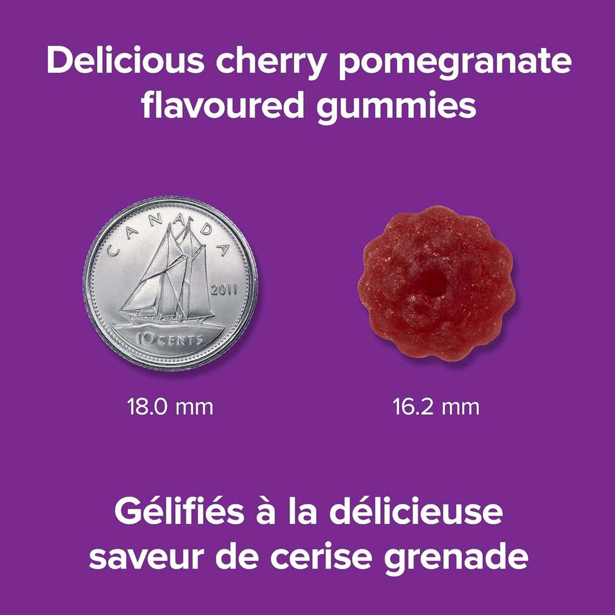 Webber Naturals Mélatonine 10mg Gommes – Cerise & Grenade – 60 Gommes