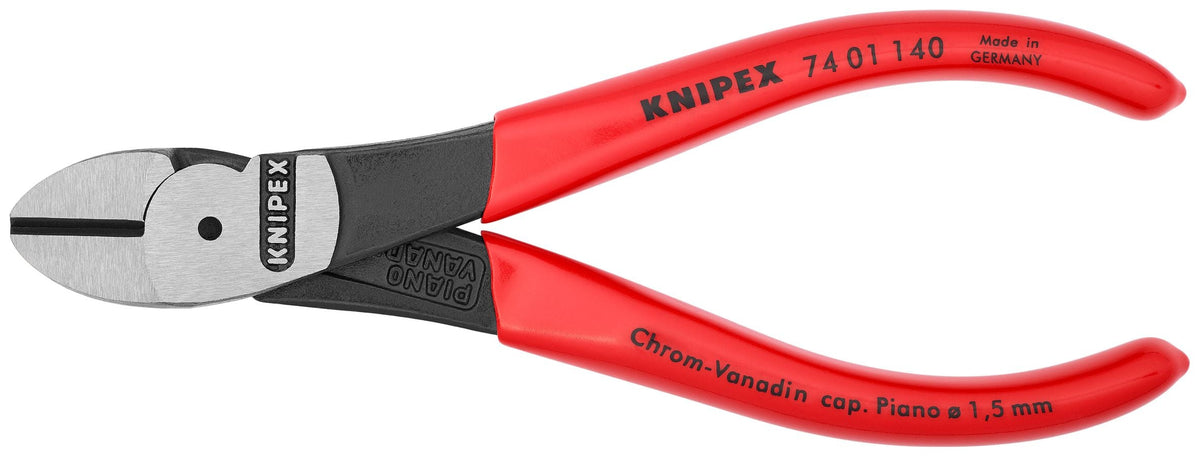 Pince coupante de côté à levier renforcé Knipex 74 01 140, 5-1/2 po