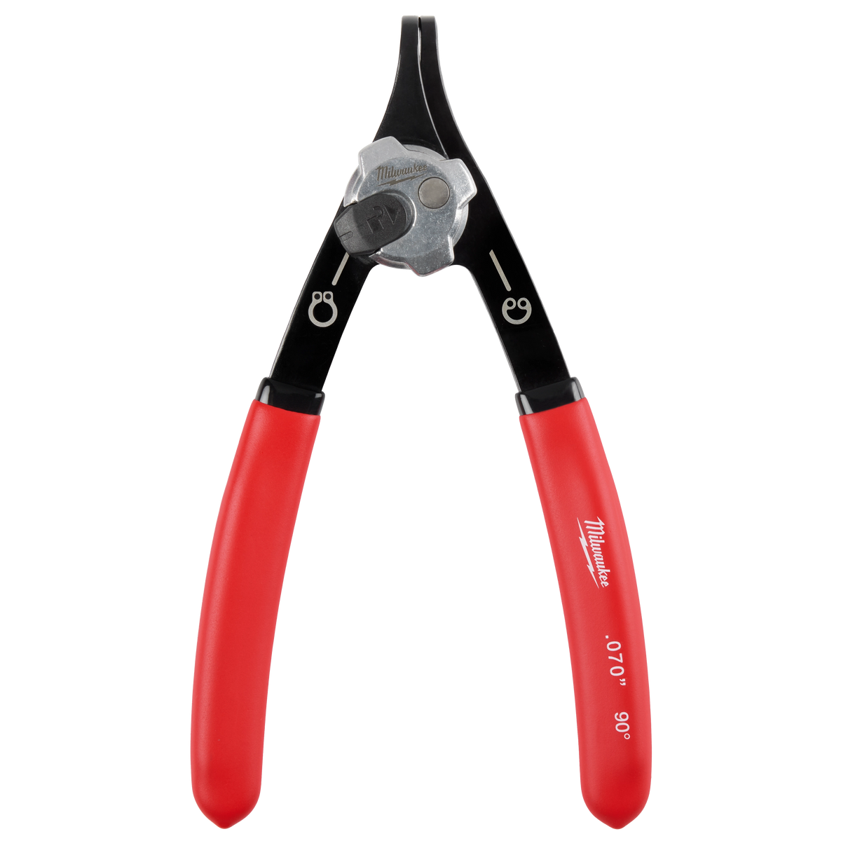 Pince à circlips convertible Milwaukee 48-22-6538, embouts .070 po à 90°