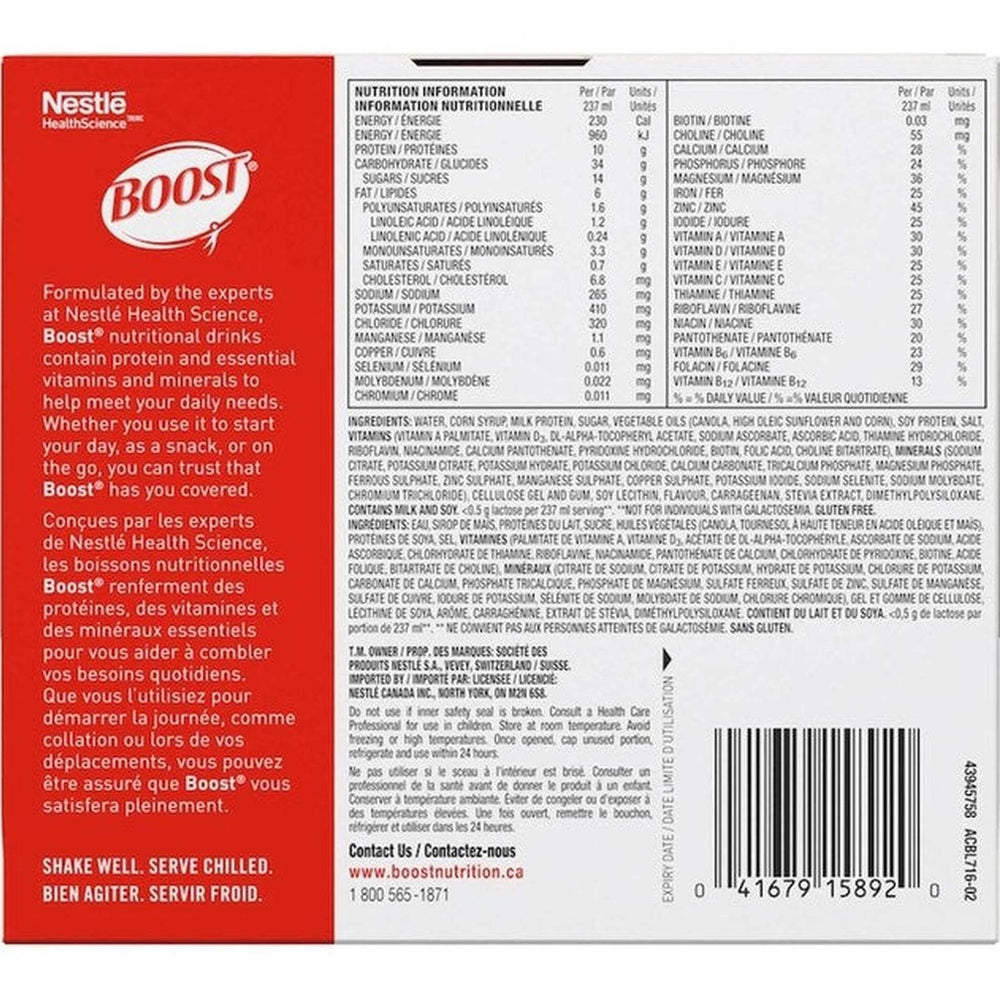 Boost Original - Complete Nutritional Drink 26 Vitamins | 237ml