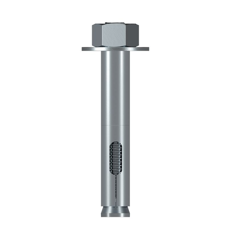 Ancrage à manchon Simpson Strong-Tie Sleeve-All SL75414H, 19,1 x 108 mm (3/4 x 4-1/4 po), tête hexagonale, zingué, vendu à l’unité