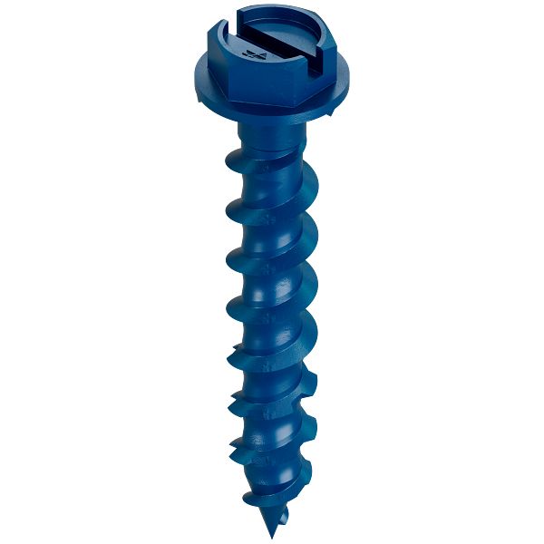 Vis à béton Simpson Strong-Tie Titen Turbo TNT18114H, 3/16 x 1-1/4 po (4,8 x 32 mm), tête hexagonale, vendue à la pièce