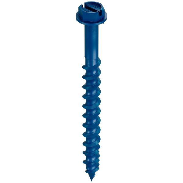 Vis à béton Simpson Strong-Tie Titen Turbo TNT18134H, 3/16 x 1-3/4 po (4,8 x 44 mm), tête hexagonale, vendue à la pièce