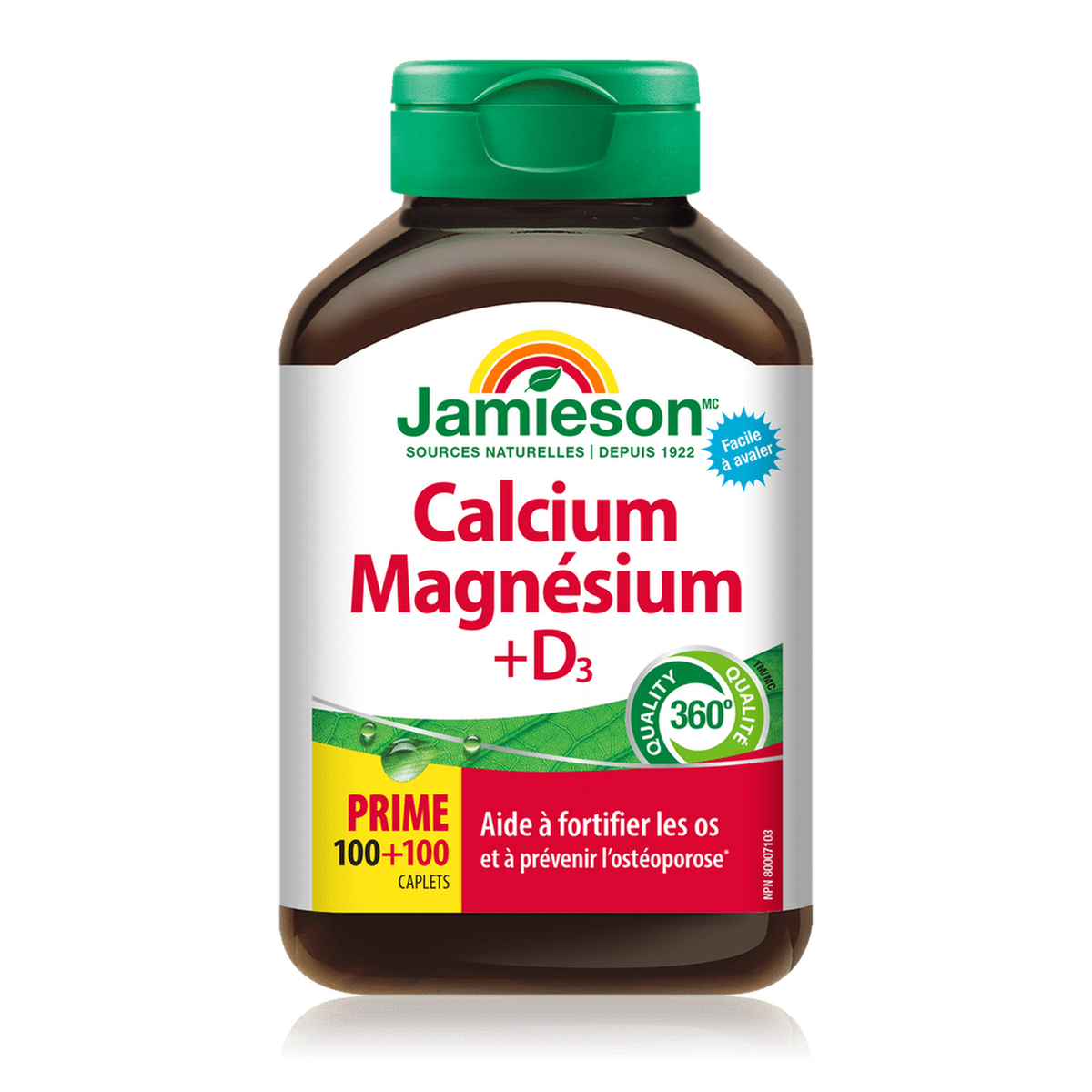 Calcium + Magnésium + Vitamine D3 - Santé Osseuse Optimale | 500 Capsules