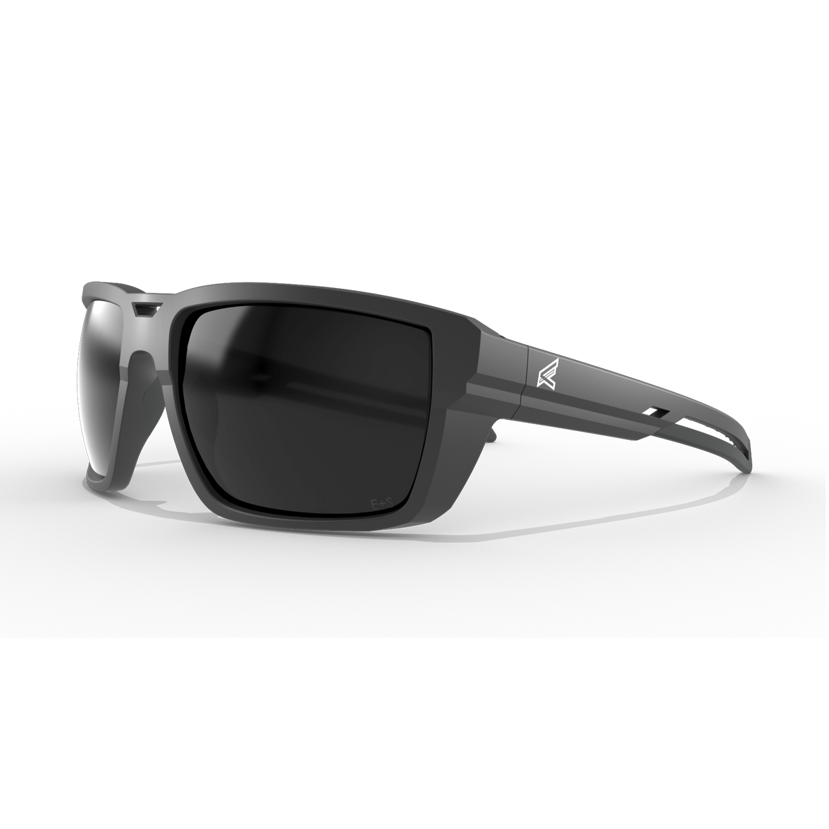Lunettes de sécurité Edge Eyewear LS116P, monture noire, verre fumé polarisé