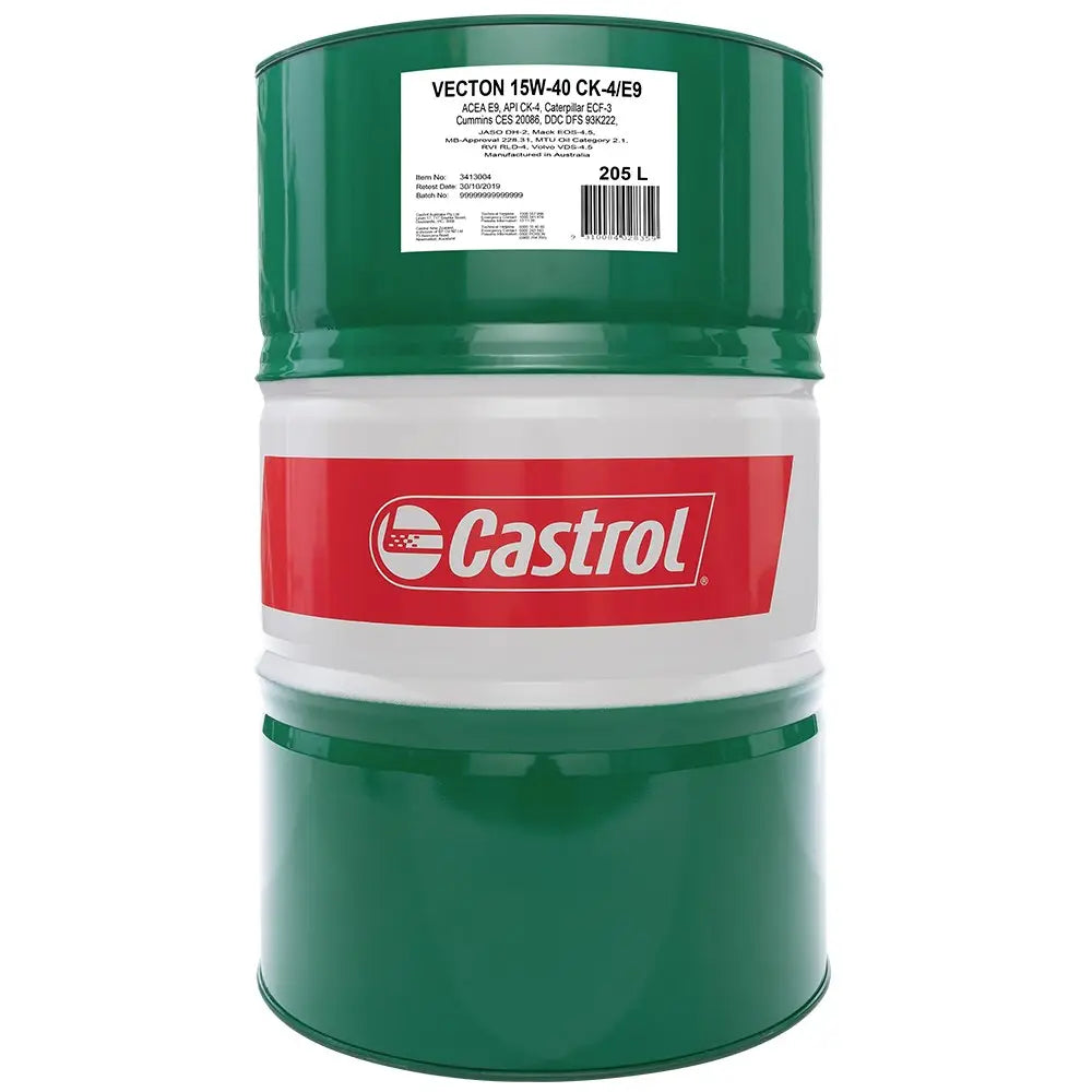 Huile moteur diesel Vecton CK-4 15W40 208.2L – Castrol