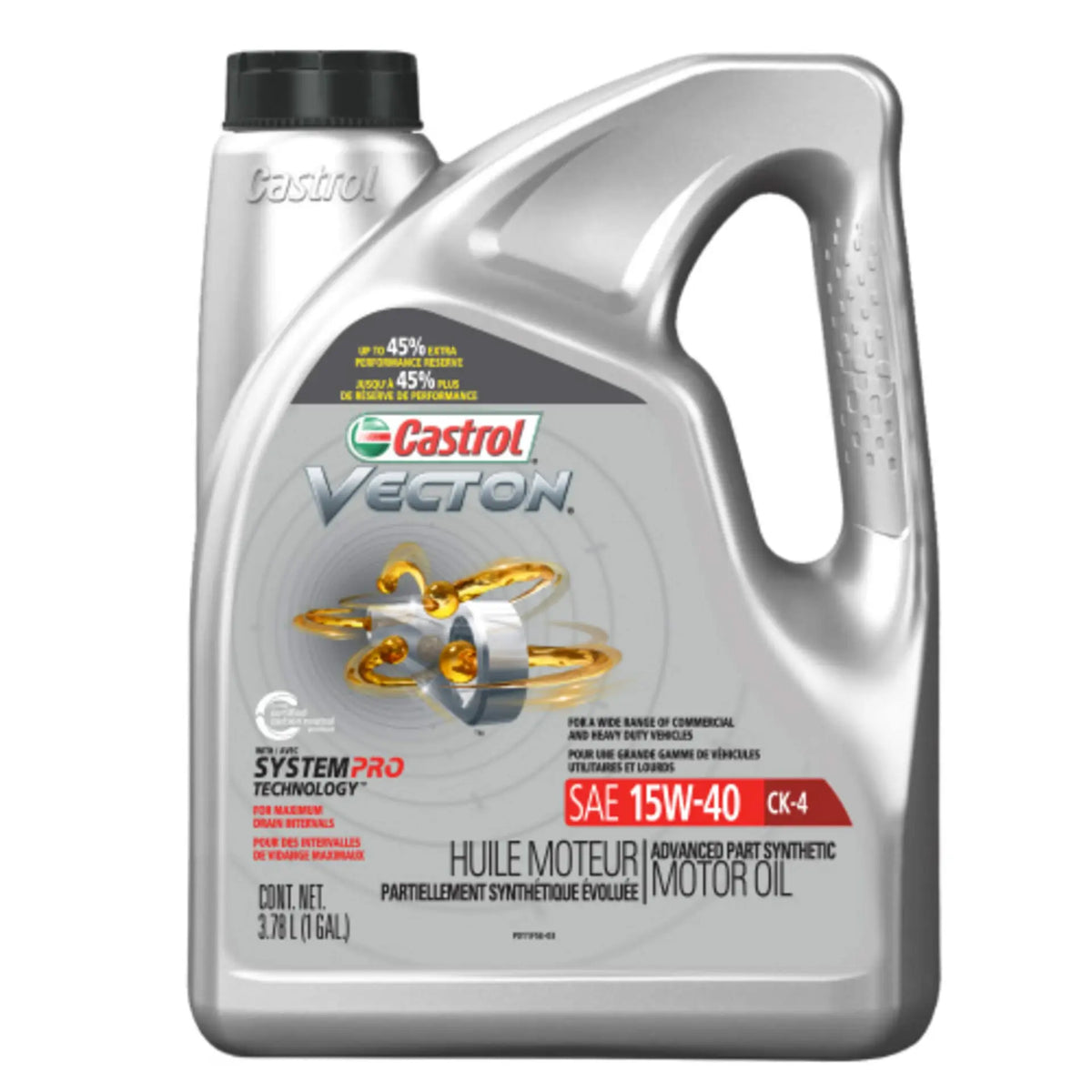 Huile moteur diesel Castrol Vecton CK-4 15W-40 – 3,78 L